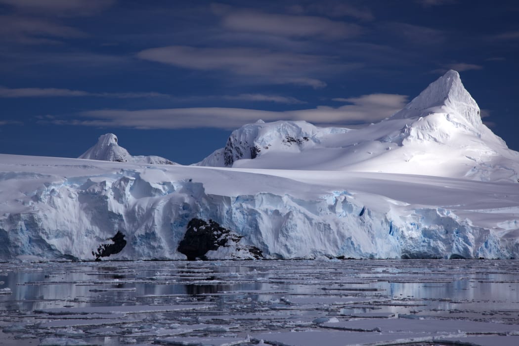 Glacier on Antarctic coast