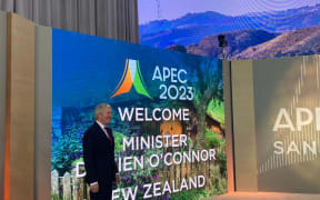 Outgoing Trade Minister Damien O'Connor at APEC 2023.