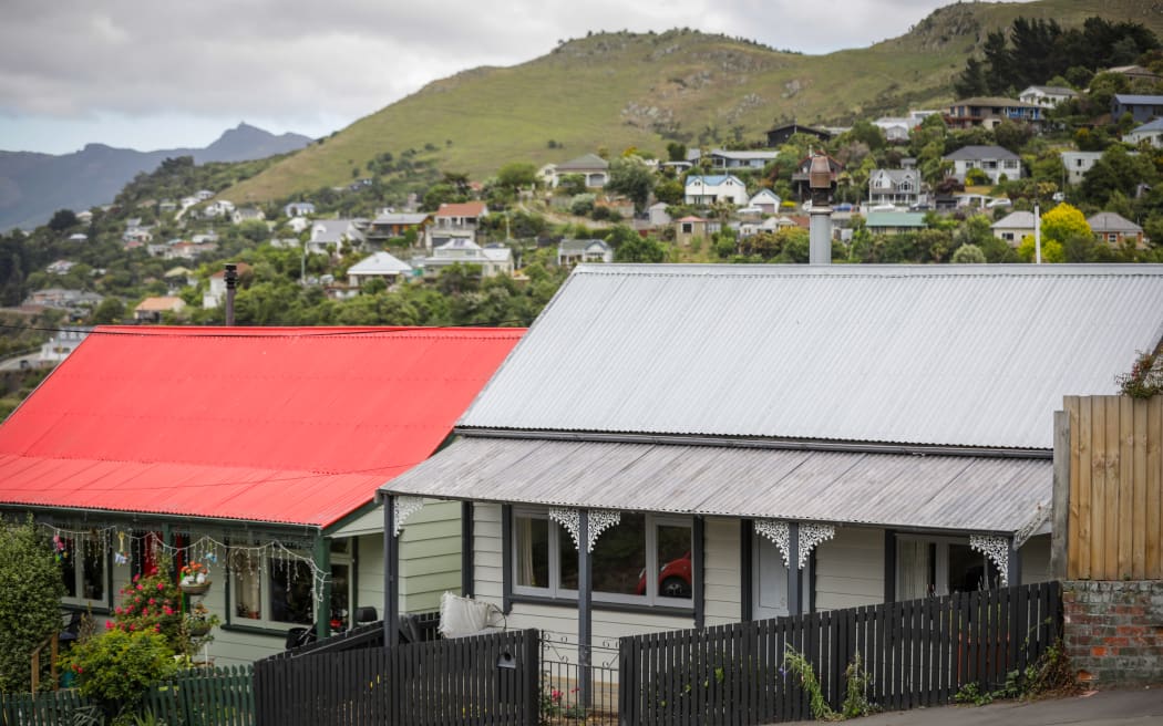 Houses around Lyttelton area in Christchurch