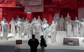 An exhibition has been created about Chinas fight against the Covid-19 coronavirus at a convention centre in Wuhan previously used as a makeshift hospital for patients.