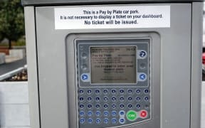 The new pay-by-plate parking machines that have appeared at some Auckland car parks.