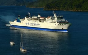 Approaching Picton The Interislander Ferry Aratere in Queen Charlotte Sound