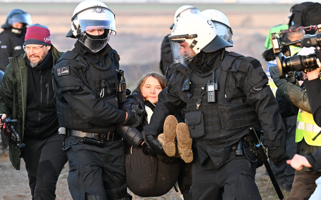Greta Thunberg arrested at German mine protest
