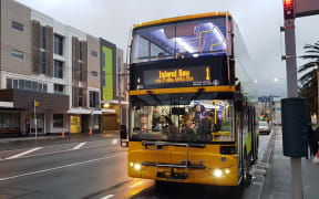 A new double decker bus