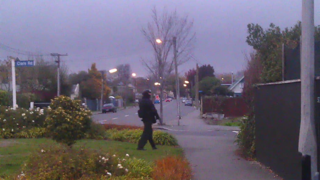 Armed police at property in Clare Road.
