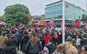 Hundreds turned out to protest against the government's policies, at Ōtautahi's Bridge of Remembrance, in what has been described as National Māori Action Day on 5 December, 2023.