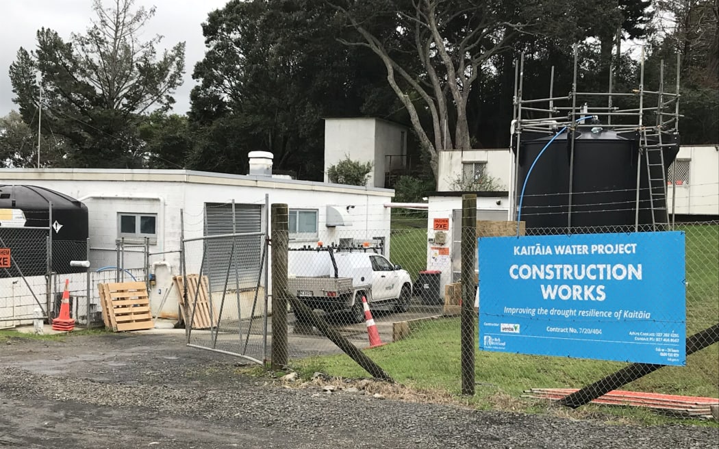 Kaitāia water treatment plant which will soon be mixing Awanui River and Aupōuri aquifer water for reticulated water supply users