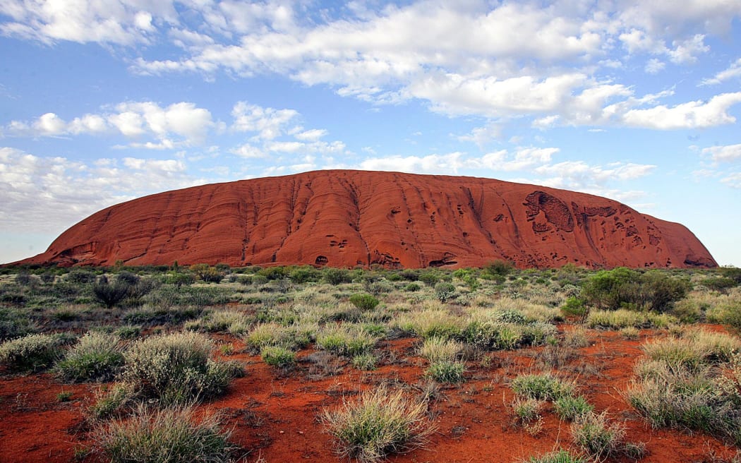 Uluru (Ayers Rock), où le bébé dingo a emmené Azaria Chamberlain il y a 34 ans.