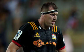 Brodie Retallick looking glum playing for the Chiefs.