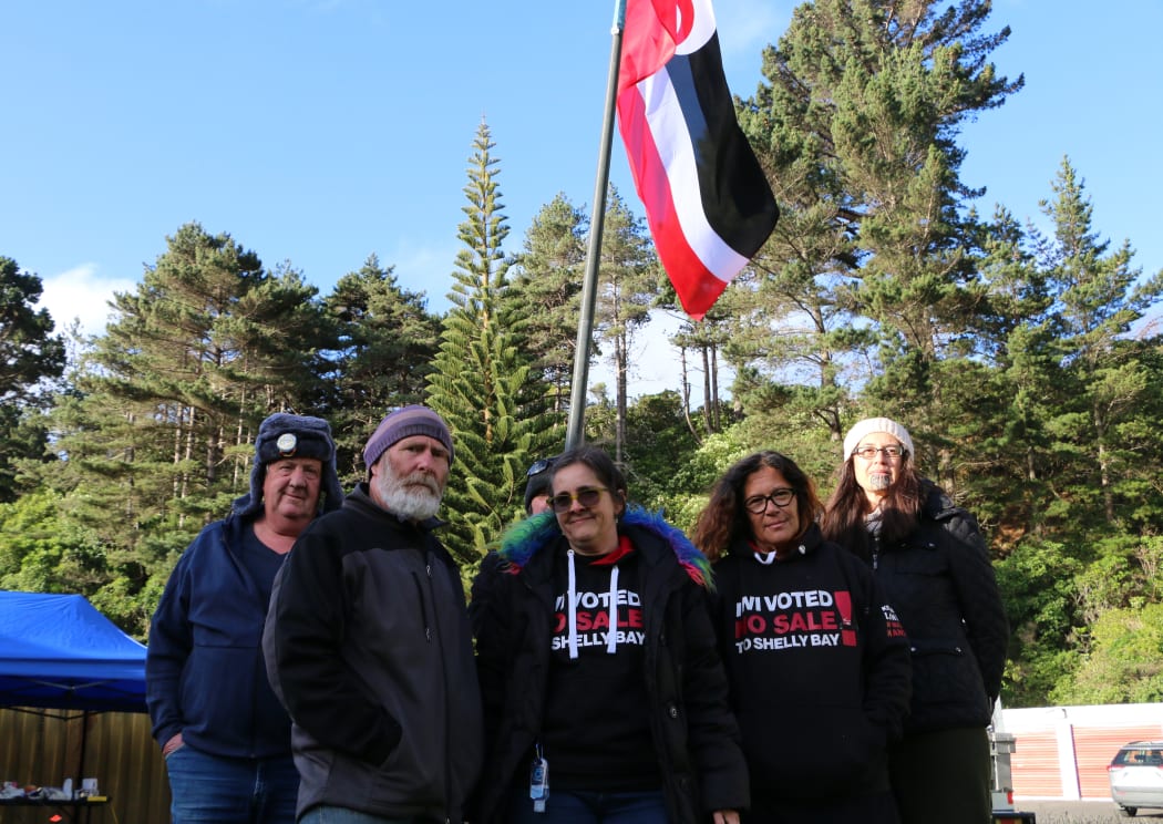 Protesters have occupied land in Wellington's Shelly Bay, 22 November, 2020, supporting Mau Whenua's claim the land was wrongly sold.