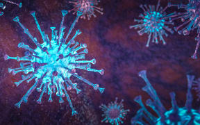 coronavirus concept. Generic respiratory virus, concept of infection and prevention, health. 3d render.