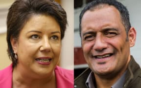 Social Housing Minister Paula Bennett, left, and Te Puea Marae chairman Hurimoana Dennis