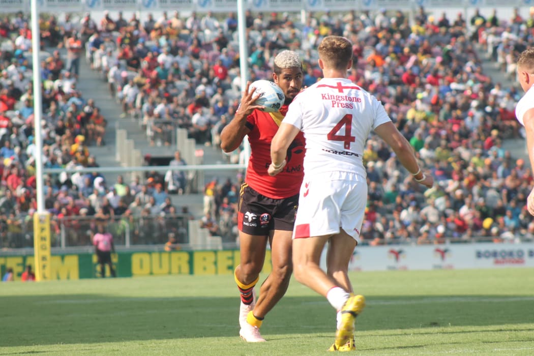 Nene MacDonald played in the PNG Kumuls victory over the England Knights.