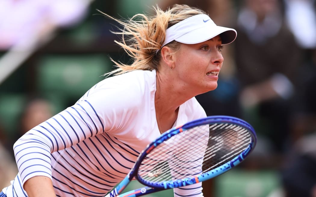 Russian tennis player Maria Sharapova at the French Open.