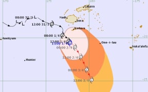A threat map of Cyclone Josie.