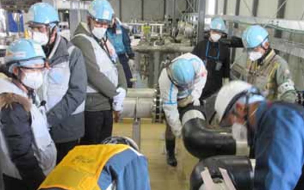 International Atomic Energy Agency (IAEA) Delegation visit Fukushima Daiichi Nuclear Power Station for the Regulatory Review on the Handling of ALPS Treated Water in January 2023.