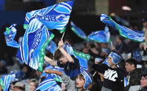 Fans and supporters. Blues v Hurricanes, Super Rugby. Eden Park, Auckland, New Zealand. Friday 10 May 2019 © Copyright Photo: Andrew Cornaga / www.Photosport.nz