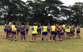 The Manu Sina team training in Fiji.
