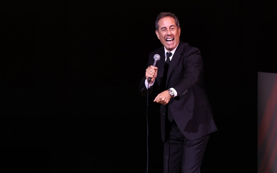 Jerry Seinfeld performs onstage at the 2023 Good+Foundation “A Very Good+ Night of Comedy” Benefit at Carnegie Hall on October 18, 2023 in New York City.
