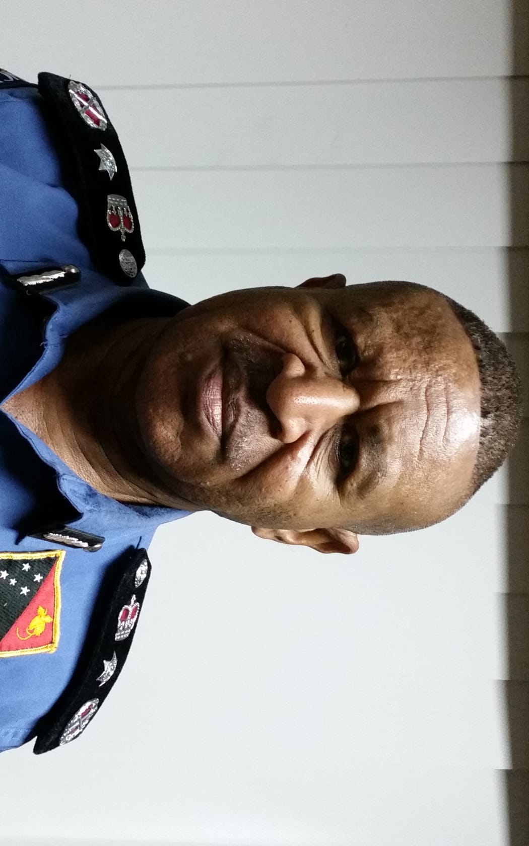 The Police Commissioner of Papua New Guinea, Geoffrey Vaki.