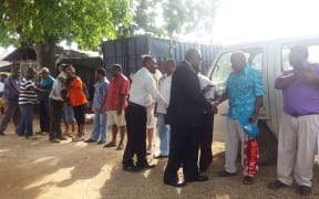 Vanuatu's Leader of Opposition, Director of Correction Services and Correction Staff farewell ten former MPs released on parole from prison after serving half of their sentences for a bribery conviction.