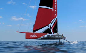 The 36th America's Cup class boat concept of the AC75.