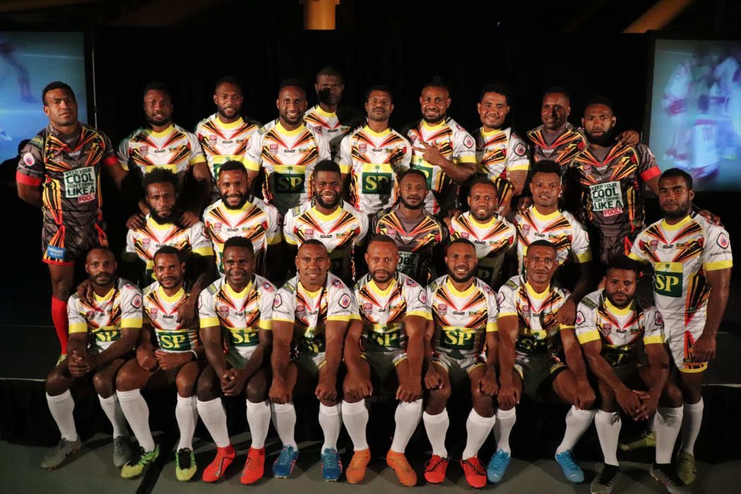 PNG Hunters side at the 2020 Queensland ISC launch.