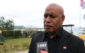 Benny Wenda at the 22 Melanesian Spearhead Group Leaders' Summit in Port Vila. 22 August 2023