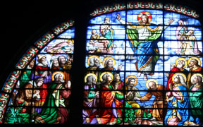 Église Notre-Dame de Bon-Port, Nantes. Stained glass by François Denis.