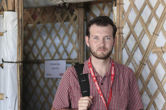 Carl Adams at Bangladesh's Cox's Bazaar refugee camp