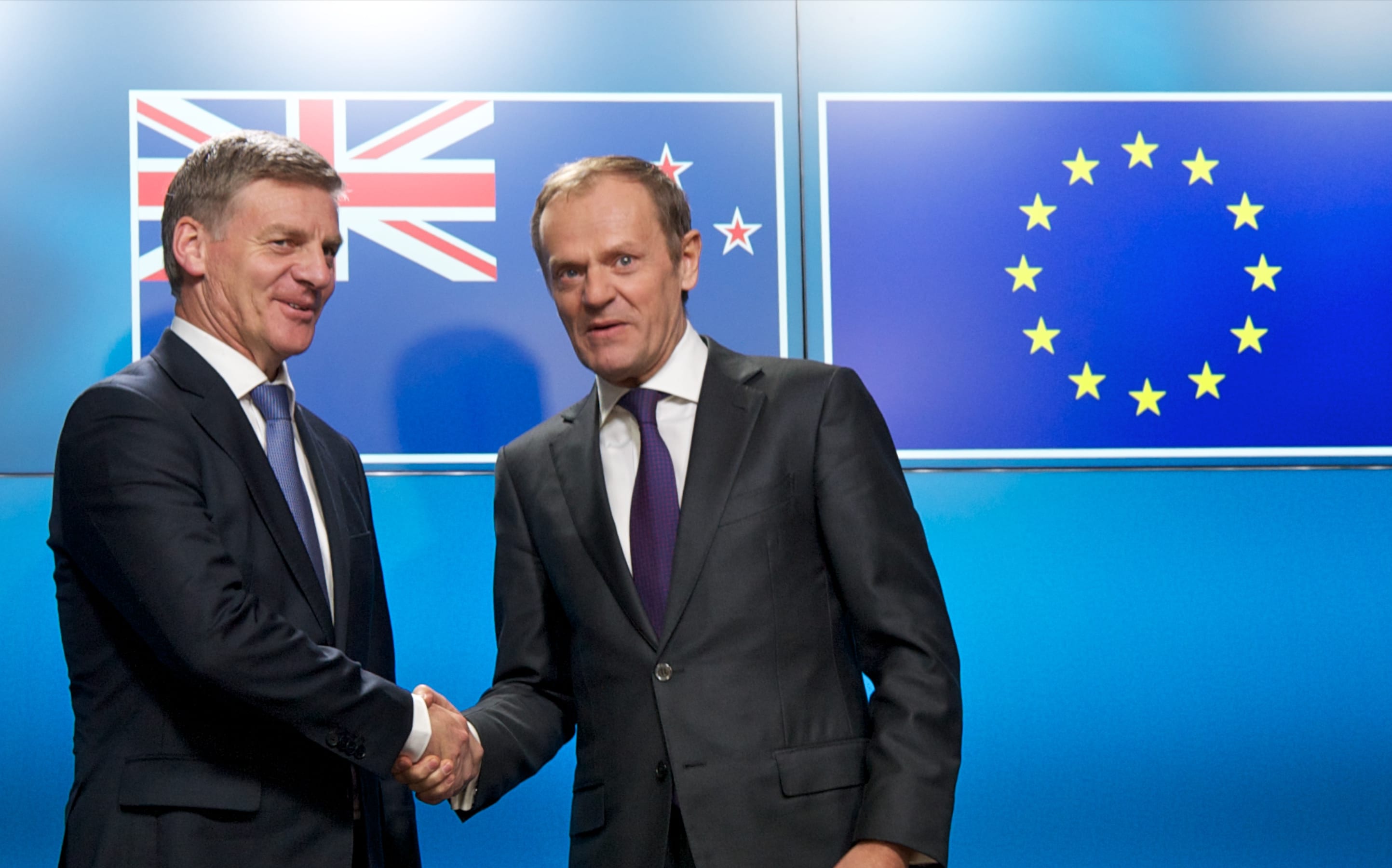 Bill English meets with Donald Tusk, President of the European Council.