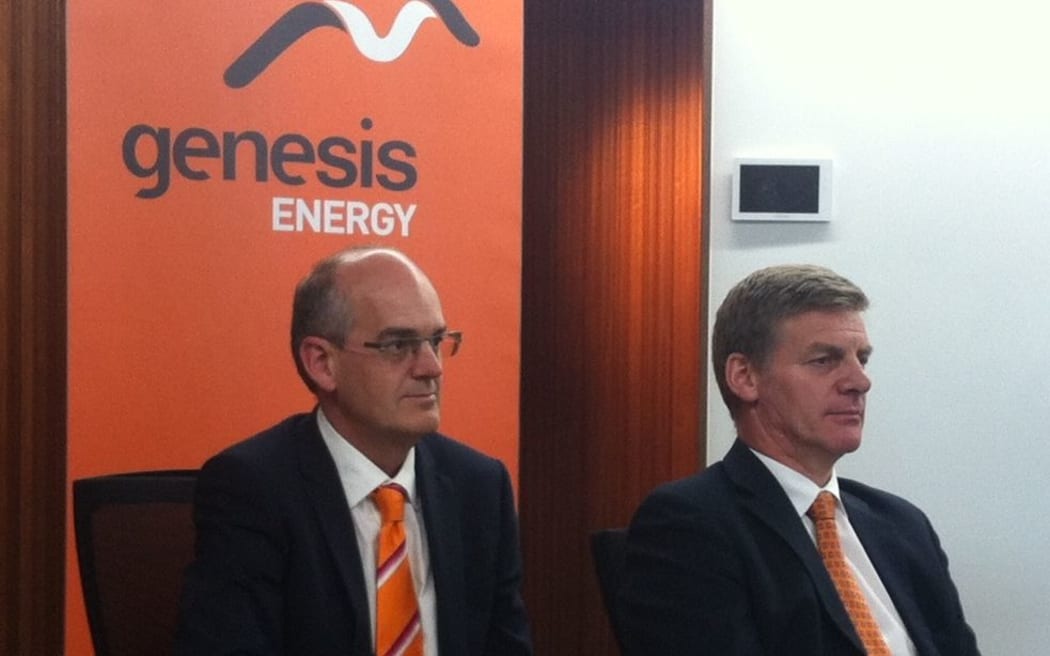 State Owned Enterprises Minister Tony Ryall, left, and Finance Minister Bill English at the announcement.
