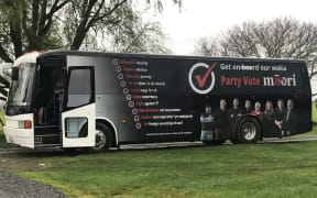 The Māori Party campaign bus. (2017)