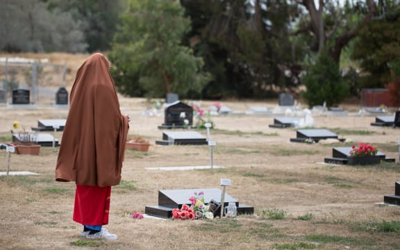 47 of the 51 killed on the mosques attacks on March 15th were male, 31 were husbands. They were shot while kneeling in prayer.  In Muslim tradition these men are martyrs, shuhada, innocents who died in the purest state, a state of prayer.  Memorial Park Cemetery, Bromley, Christchurch.