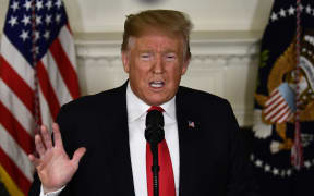 US President Donald Trump makes an announcement on the budget, the government shutdown, immigration and the border.