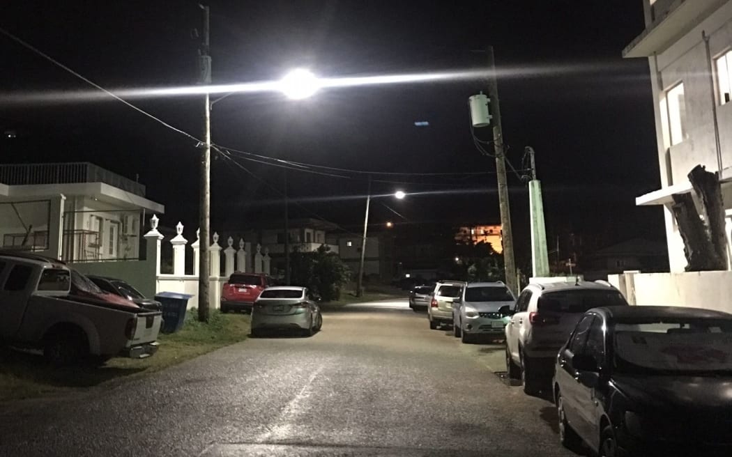 More Saipan neighbourhoods are now lit at night after the resumption of power supplies