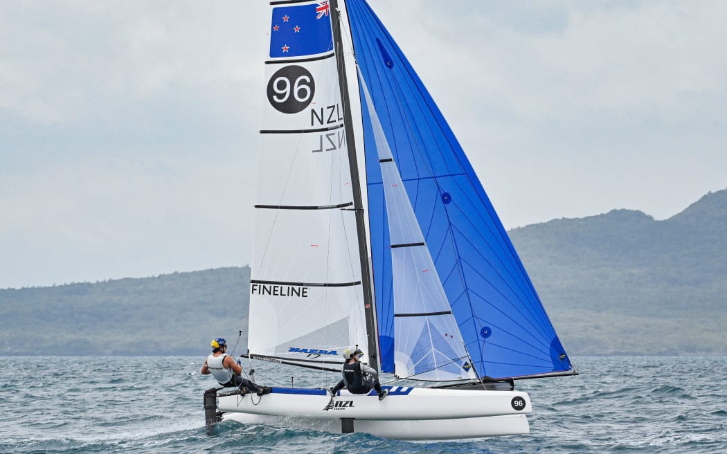 Nacra 17 Micah Wilkinson and Erica Dawson (NZL).