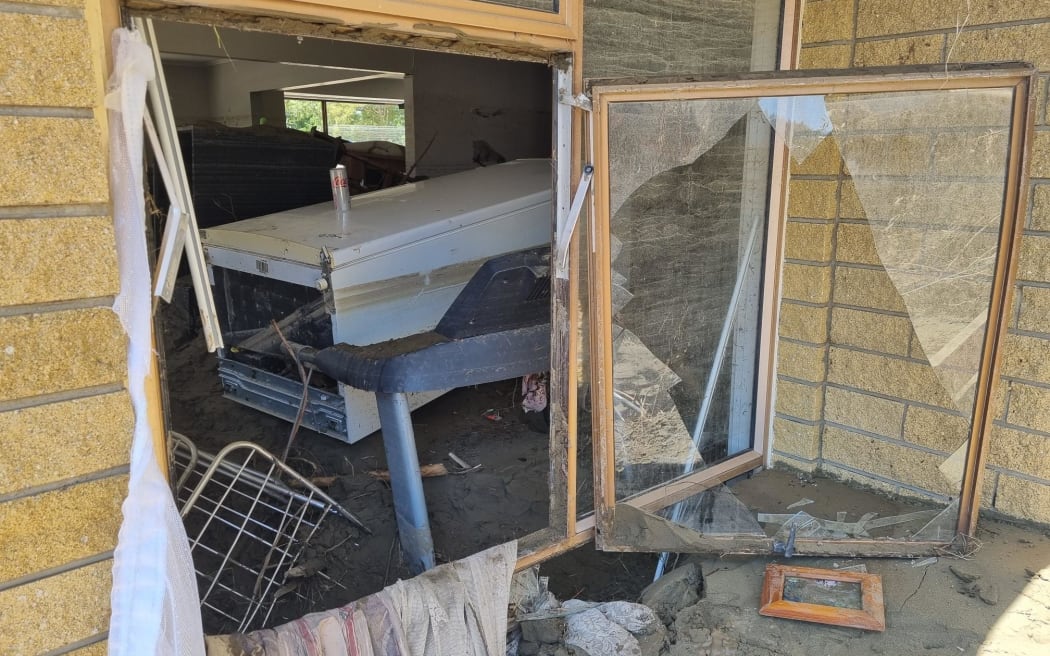 Flood damage in the Esk Valley in central Hawke’s Bay.