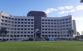 Government building in Apia, Samoa.