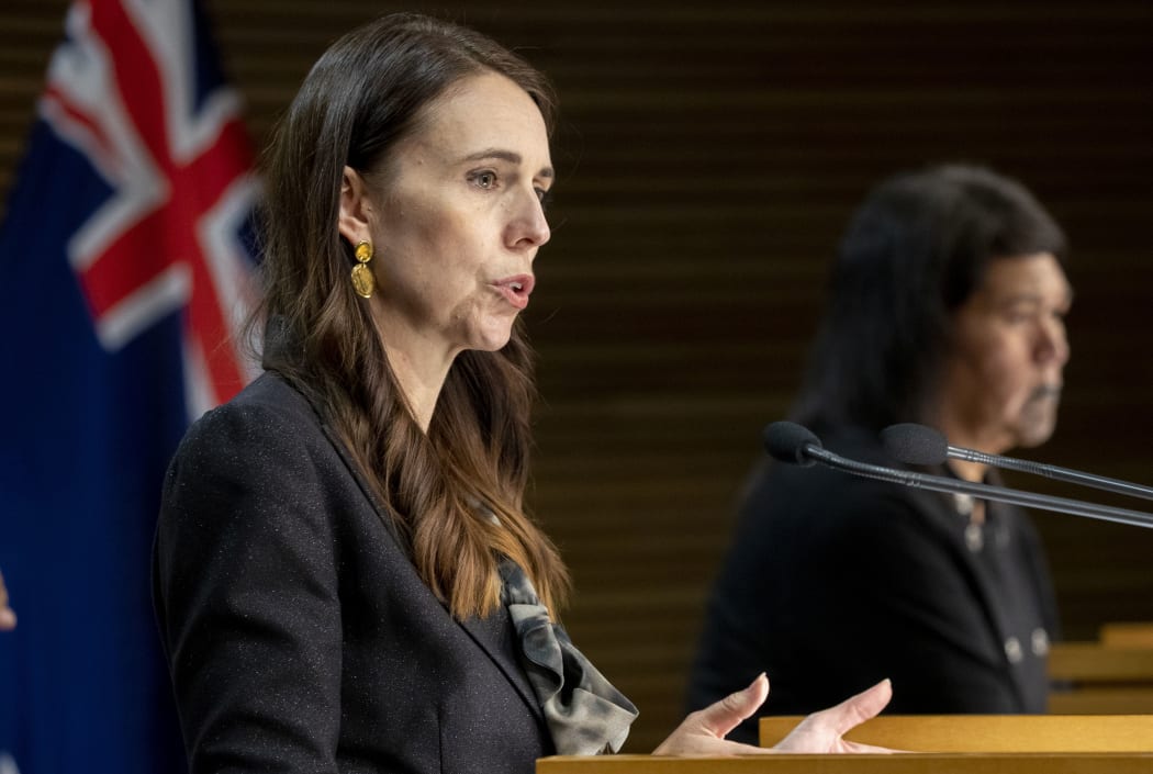 - POOL - Prime Minister Jacinda Ardern during the post-Cabinet press conference with Foreign Affairs Minister Nanaia Mahuta, Parliament, Wellington. 07 March, 2022.  NZ Herald photograph by Mark Mitchell