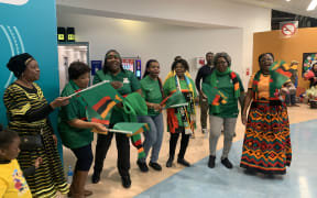 Zambia and Philippines' football teams arrive in Auckland to excited fans