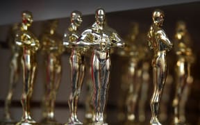 Replicas of the Oscars statues at a tourist store near the red carpet area for this year's Oscars Awards ceremony  in Hollywood, California