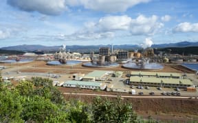 This file photo taken on May 27, 2015 shows Brazilian Vale's nickel processing plant of Goro in southern New Caledonia.