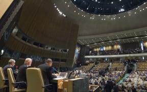 The opening of the UN Summit for Refugees and Migrants in New York