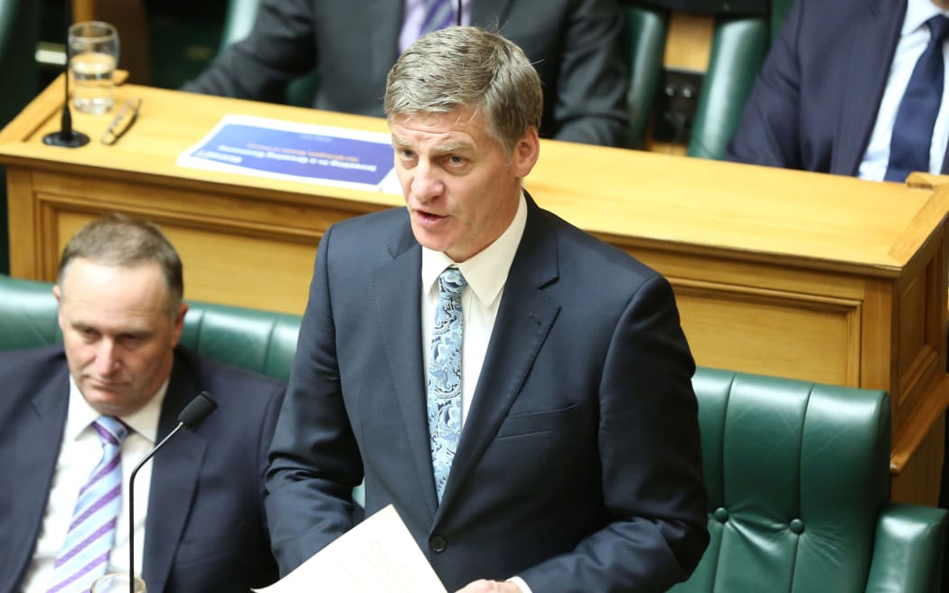 Finance Minister Bill English delivers his Budget 2016 speech to Parliament.