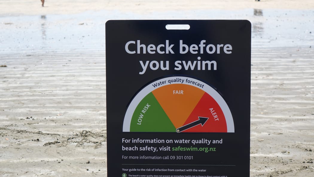 Signs warned of the water quality but there were concerns kids could fiddle with them.