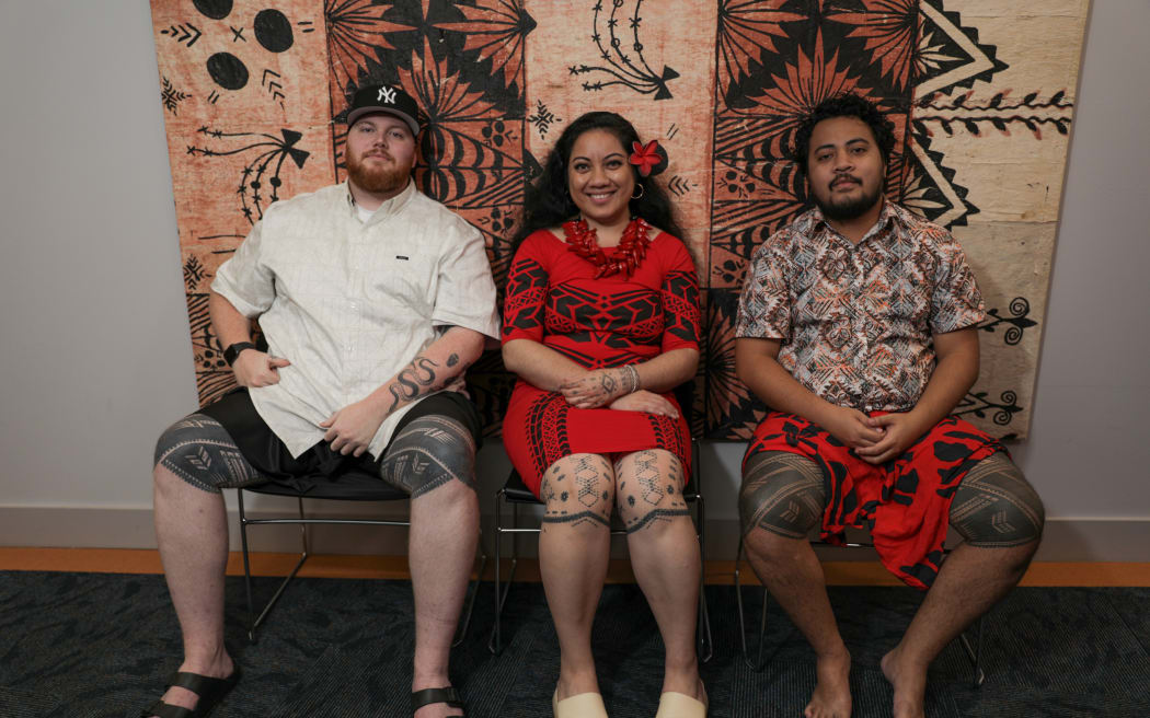 RNZ staff members showcase their traditional Samoan tatau