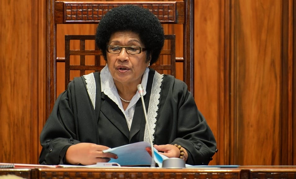 Fiji's Speaker of Parliament, Dr Jiko Luveni