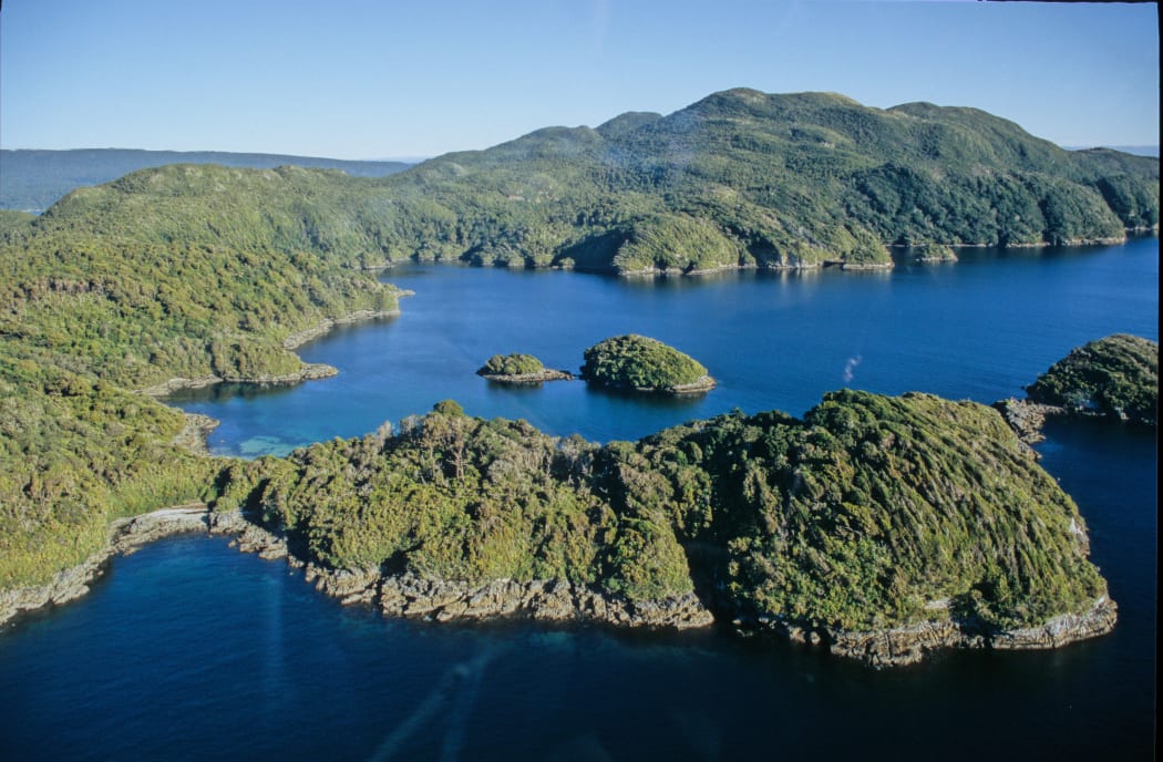 Aerial view of Anchor Island