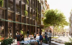 A concept plan for new housing planned for central Christchurch, which has sustainability and community at its heart, developers say.